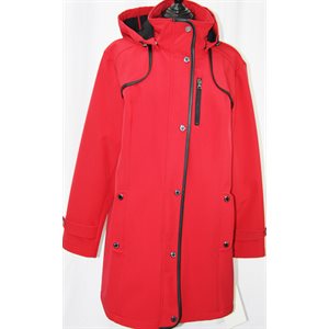 RED RAINCOAT - REMOVABLE HOOD