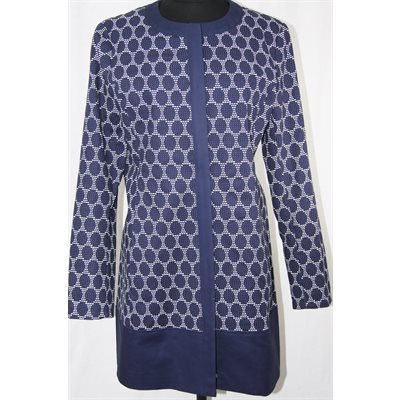 BLUE COTTON SPRING RAINCOAT