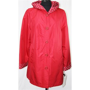 RED POLKA DOT REVERSIBLE SPRING JACKET