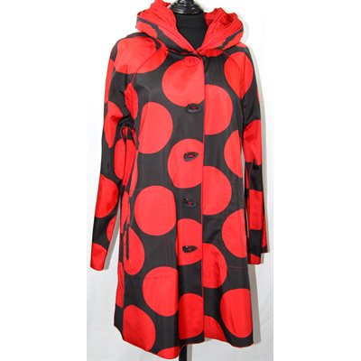 Red polka dot on sale raincoat